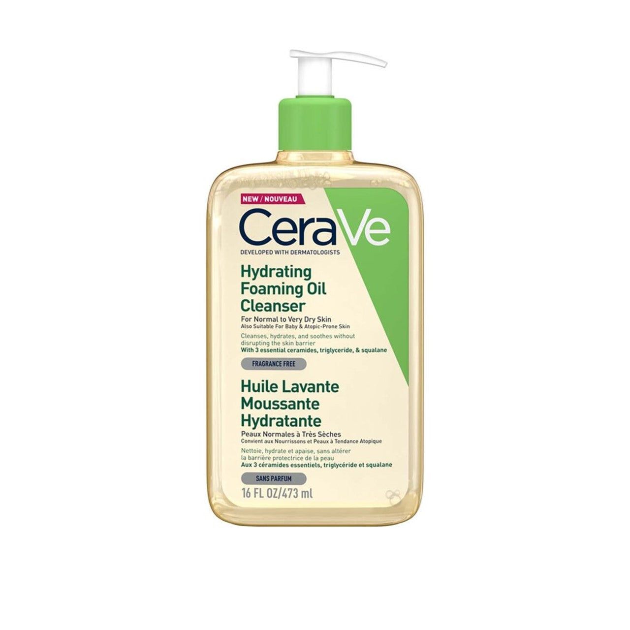 CeraVe Hydrating Foaming Oil Cleanser (473ml)